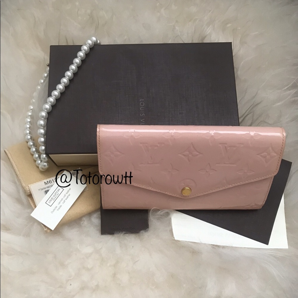 Louis Vuitton Vernis Sarah Wallet-Rose Ballerine